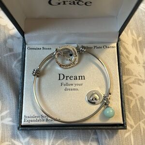 Gratitude and Grace charm bracelet